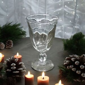 5 Canterbury Heavy Pressed Claret Dessert Wine Glasses Vintage 40's